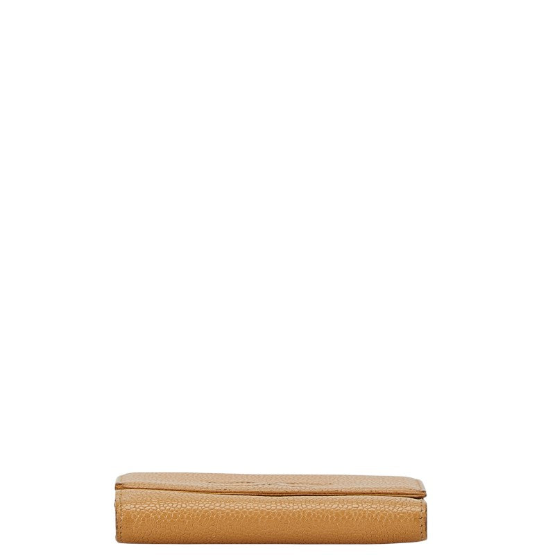 Chanel Caviar Skin Bifold Wallet Beige