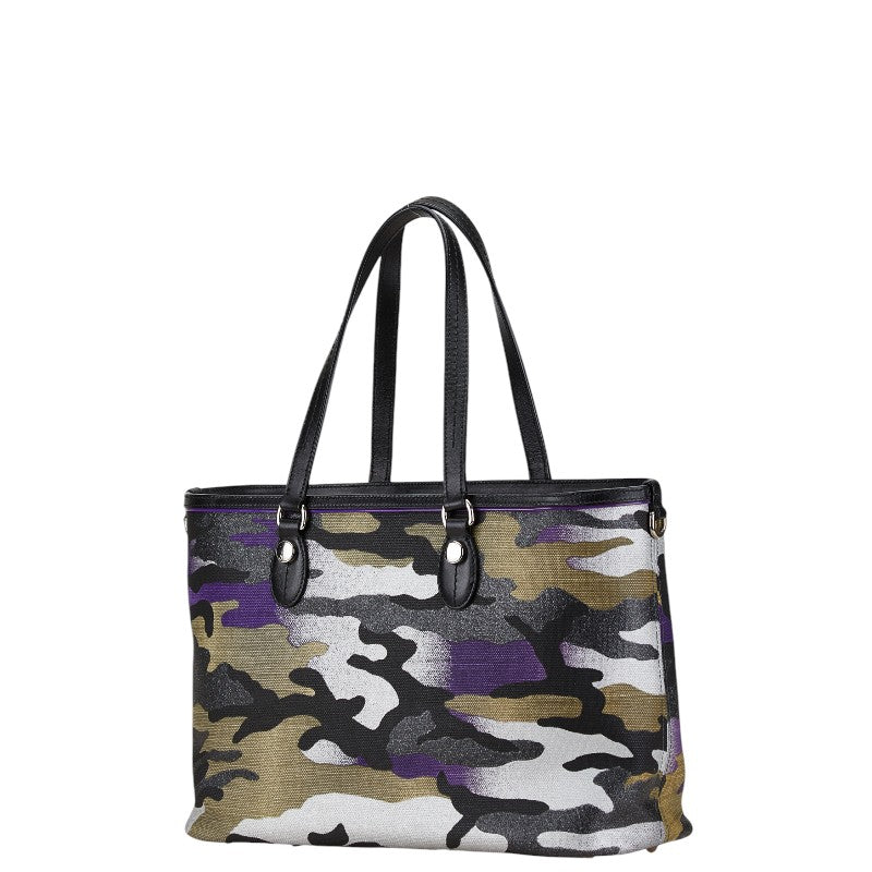 Dior Anselm Reyle Camouflage Tote Bag Canvas Leather