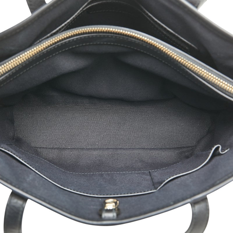 Bvlgari Sotirio Leather Tote Bag Black