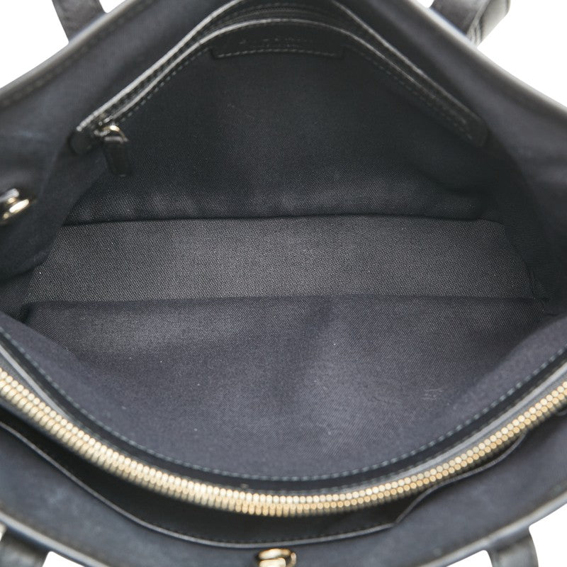 Bvlgari Sotirio Leather Tote Bag Black