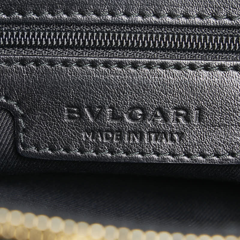 Bvlgari Sotirio Leather Tote Bag Black