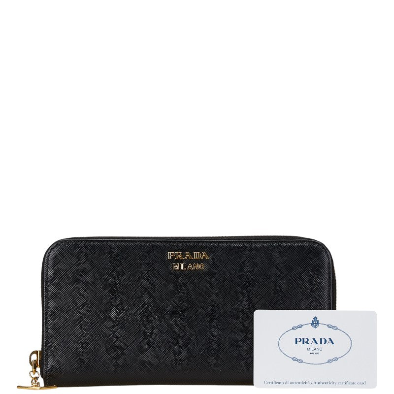 Prada Leather Zip-Around Wallet 1ML506