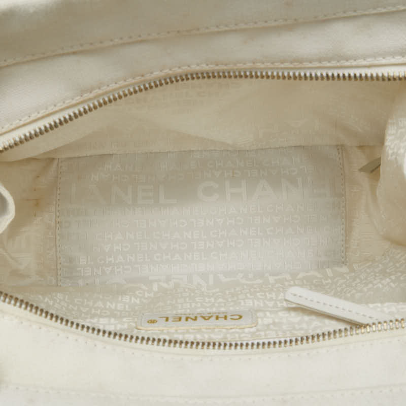 Chanel Canvas Marshmallow Coco Mark Handbag