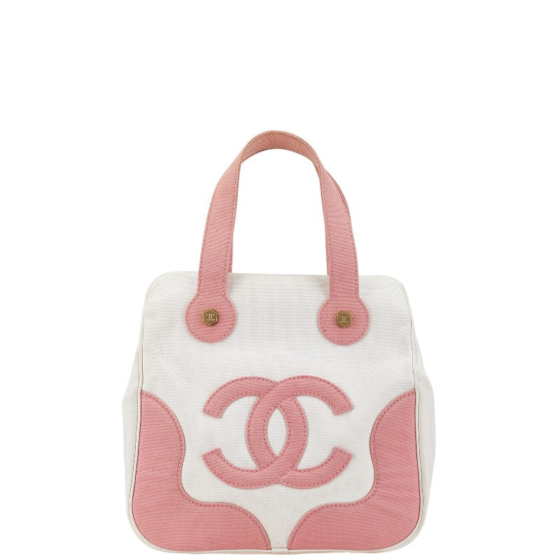 Chanel Canvas Marshmallow Coco Mark Tote Bag