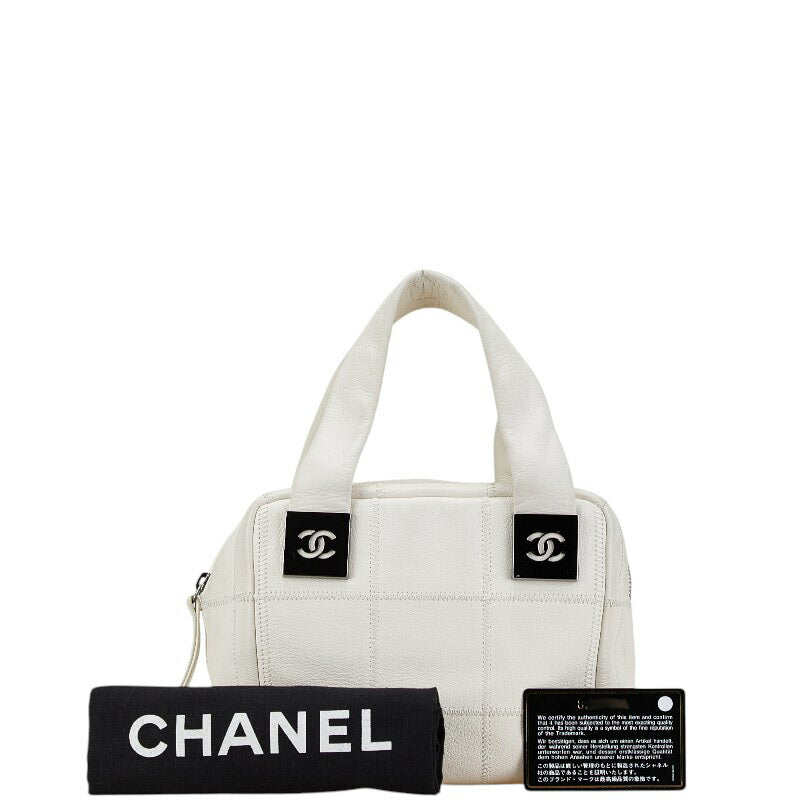 Chanel Caviar Skin Handbag Mini Boston Bag