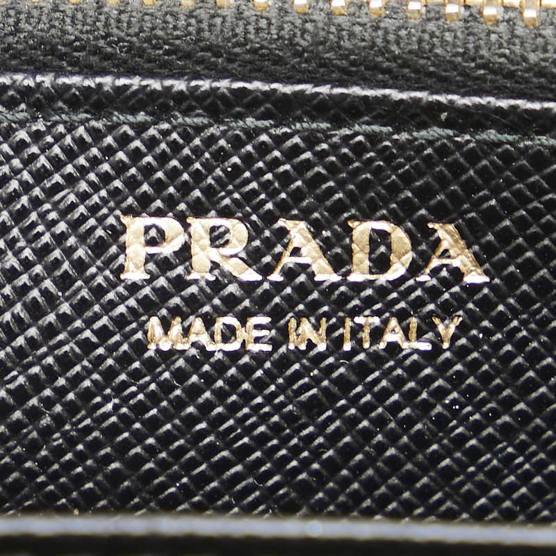 Prada Saffiano Ribbon Zip Wallet 1ML506