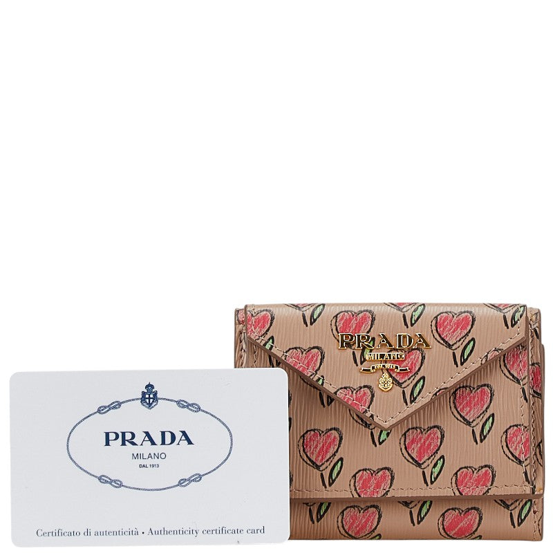 Prada Leather Compact Wallet 1MH021