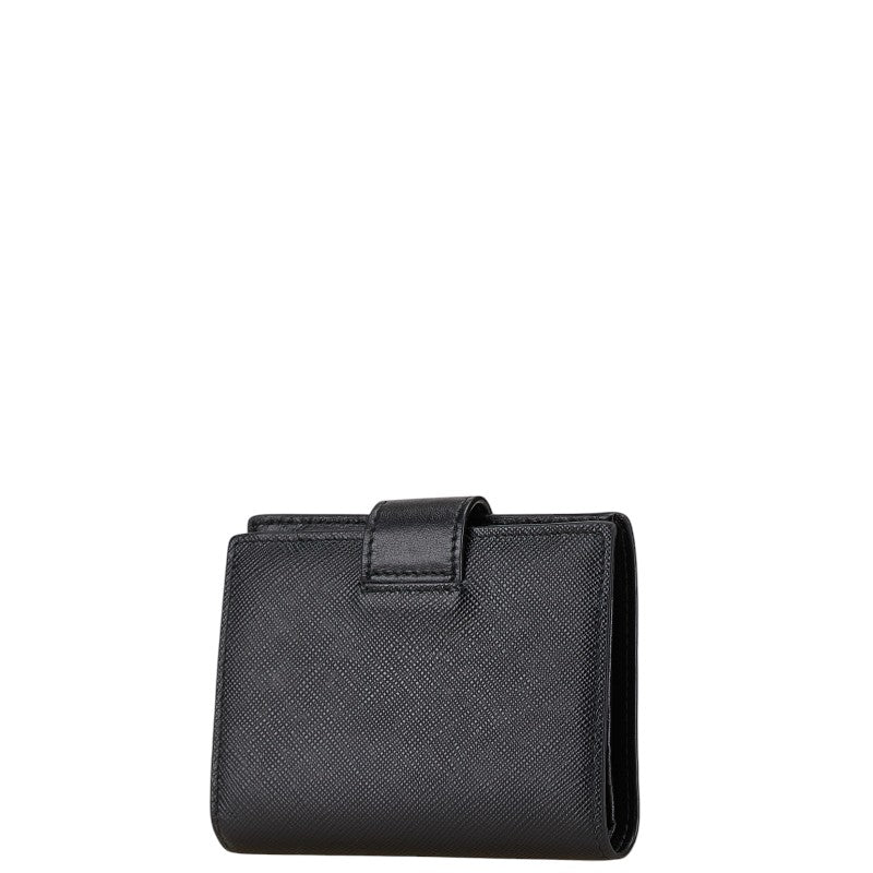 Prada Saffiano Leather Bifold Wallet Black