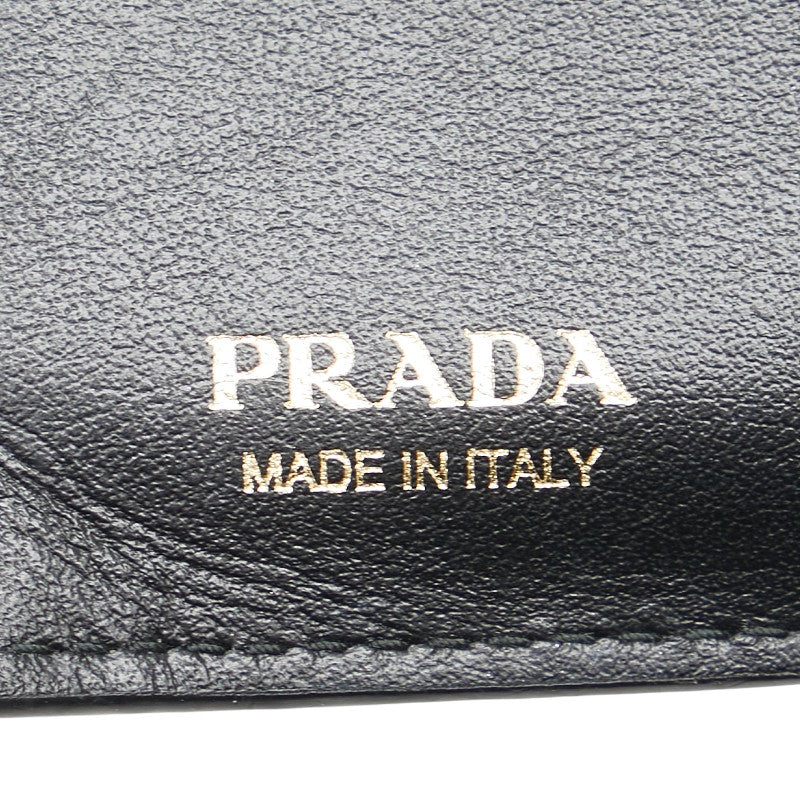 Prada Saffiano Leather Bifold Wallet Black