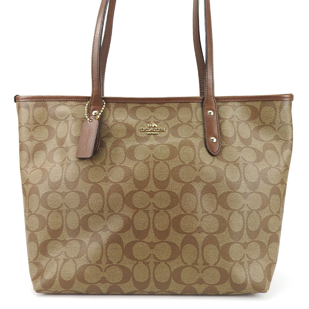 Coach F58292 Signature Tote Bag Brown