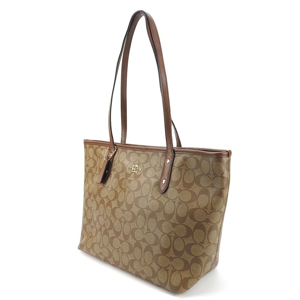 Coach F58292 Signature Tote Bag Brown