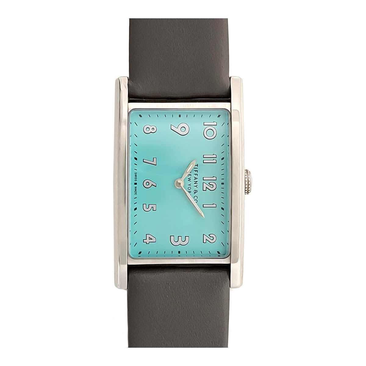 Tiffany & Co Stainless Steel Leather Quartz Watch