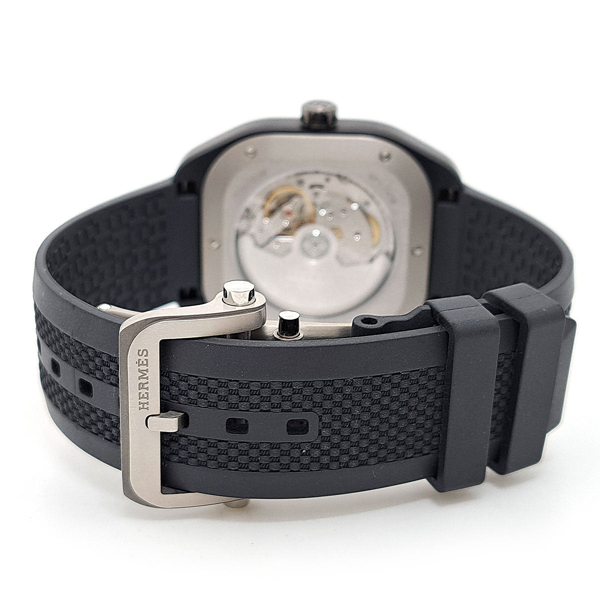 Hermes Titanium Rubber Automatic Watch SP1.741a