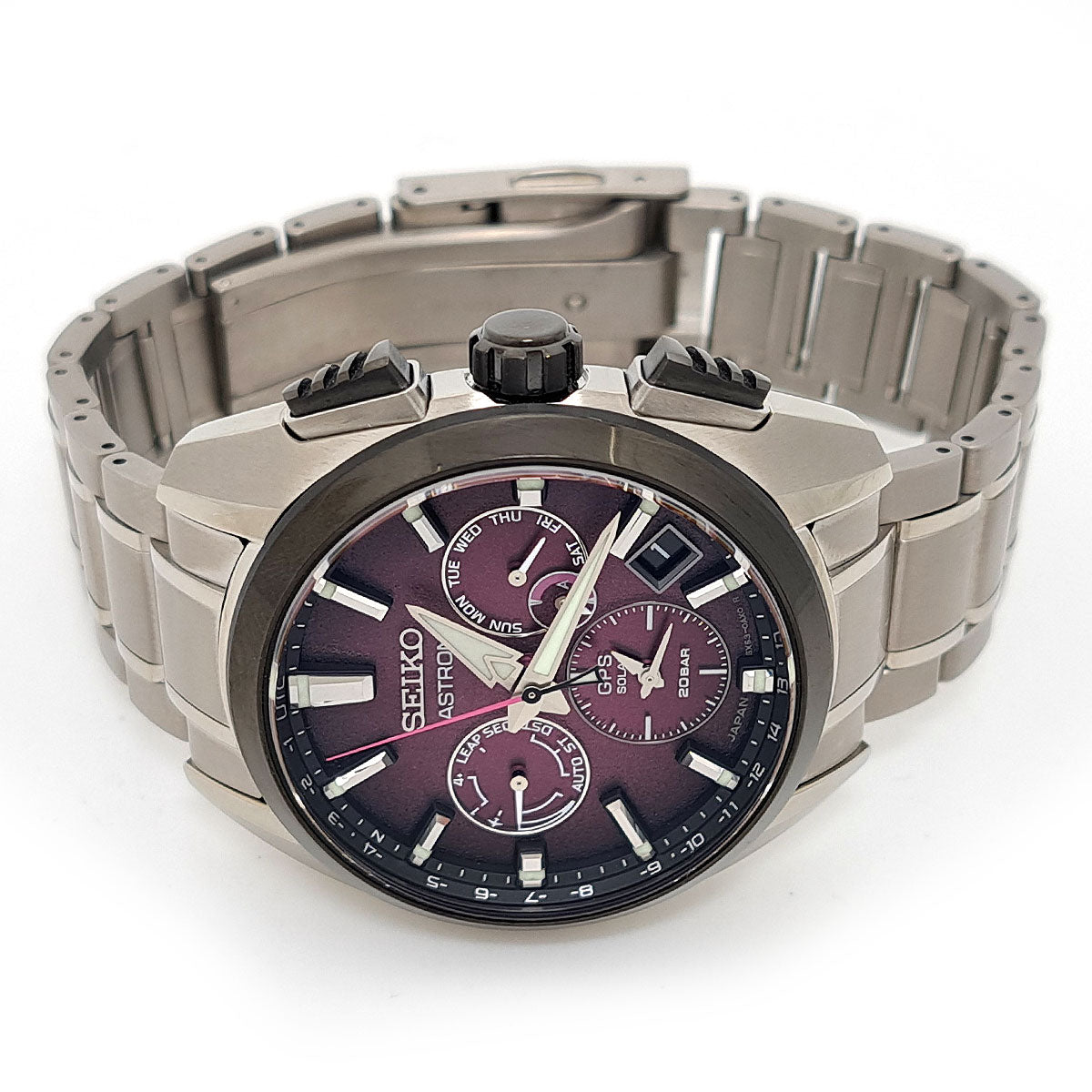 Seiko Titanium Solar Astron GPS Chronograph SBXC101