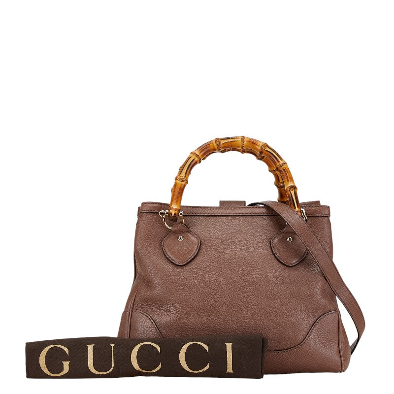 Gucci Bamboo Leather Handbag 2WAY