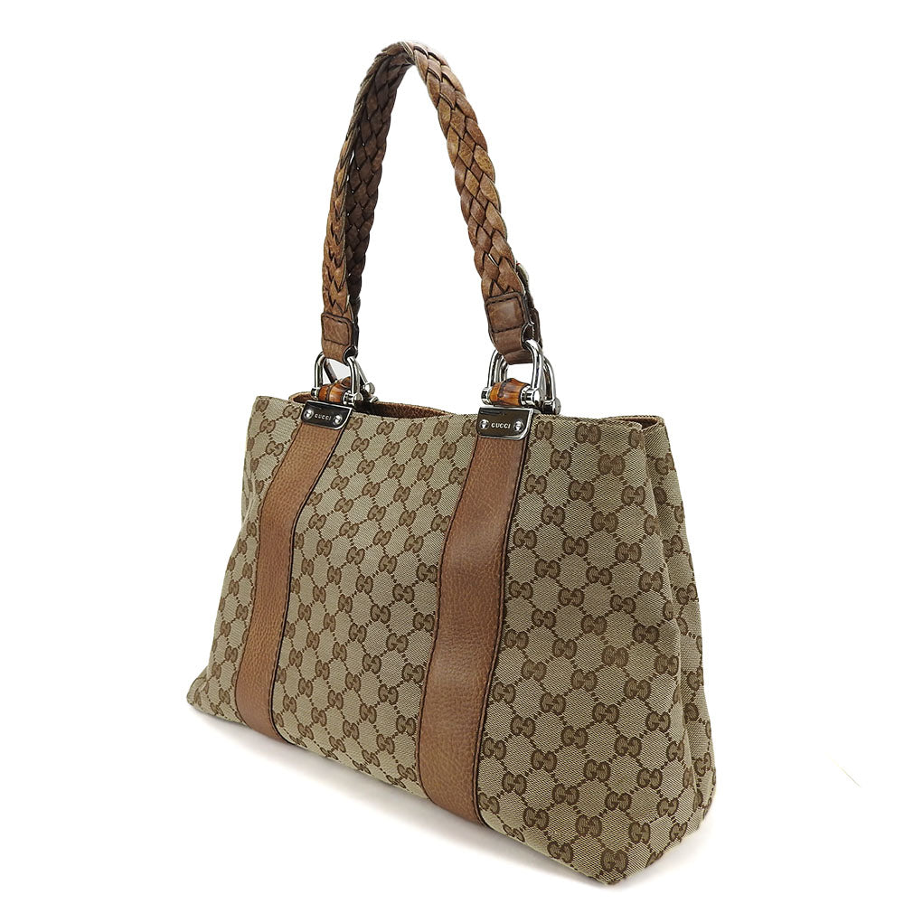 Gucci Bamboo GG Canvas Tote Bag 232947