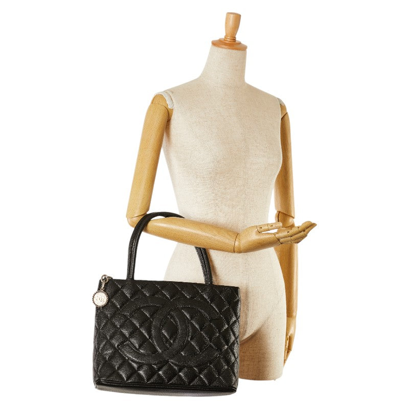 Chanel Caviar Skin Matelasse Tote Bag