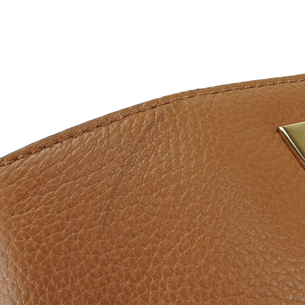 Michael Kors Leather Clutch Bag Camel