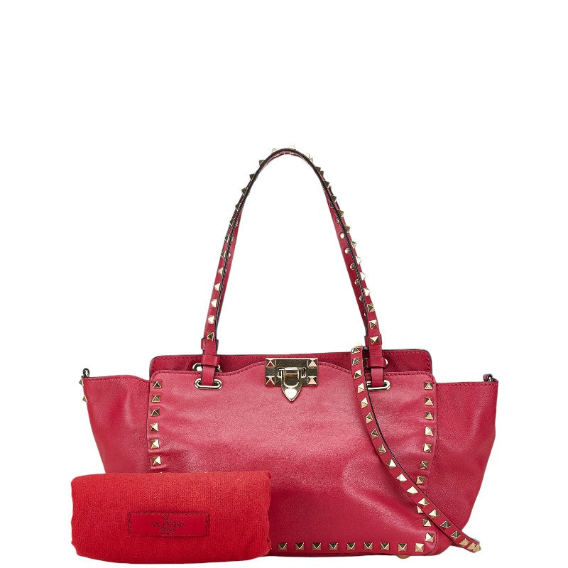 Valentino Rockstuds Leather 2WAY Tote Bag