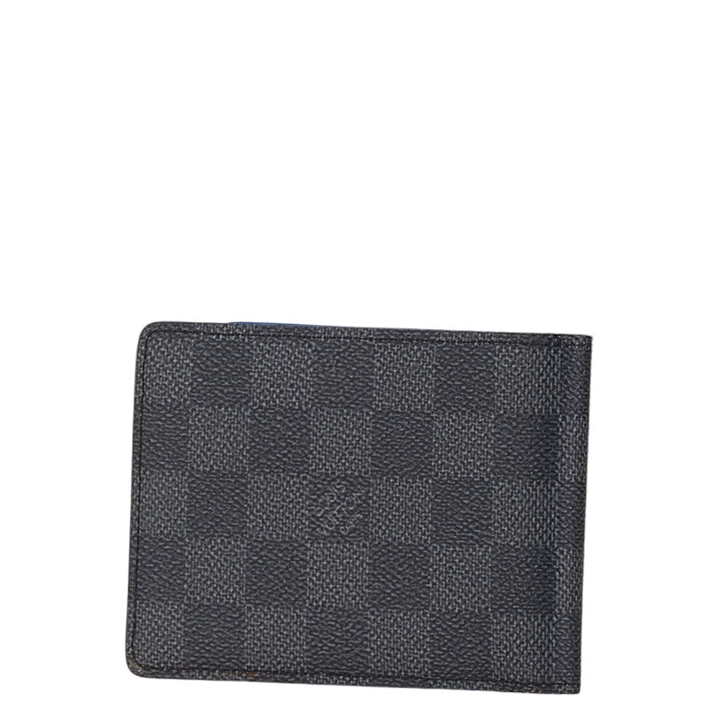 Louis Vuitton Damier Graphite Bifold Wallet N60302 in Very Good Condition