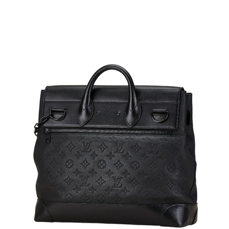 Louis Vuitton Steamer PM Handbag Black in Very Good Condition