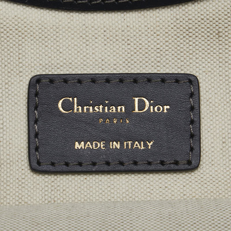 Dior Trotter CD Logo Canvas Leather Handbag