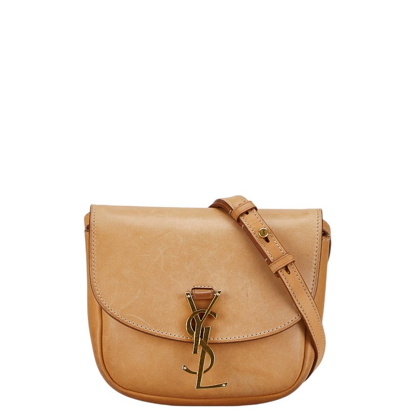 YSL Kaia Leather Crossbody Bag Beige