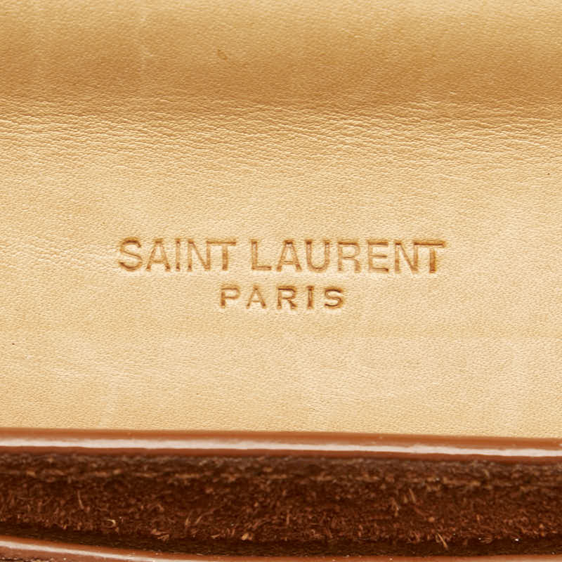 YSL Kaia Leather Crossbody Bag Beige