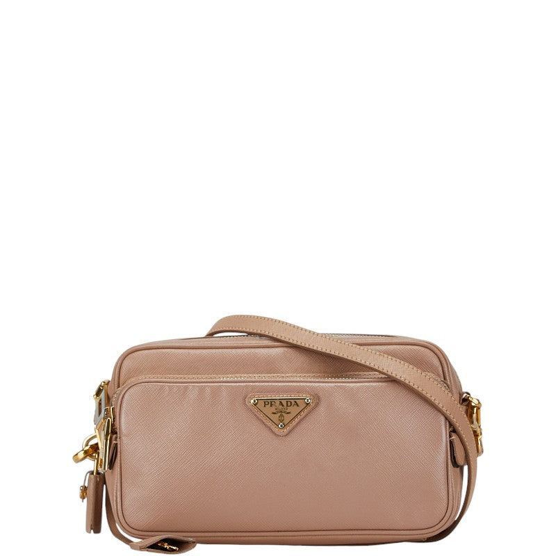 Prada Saffiano Triangle Logo Crossbody Bag