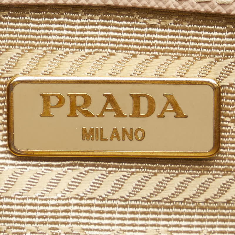 Prada Saffiano Triangle Logo Crossbody Bag in Very Good Condition