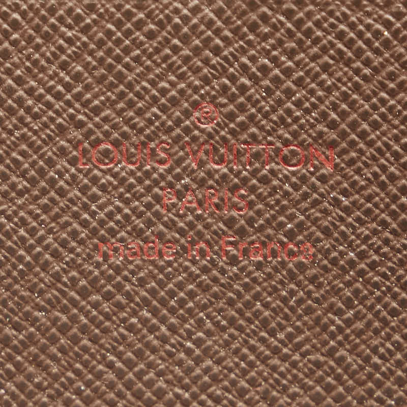 Louis Vuitton Damier Zippy Wallet Brown N41661 in Very Good Condition