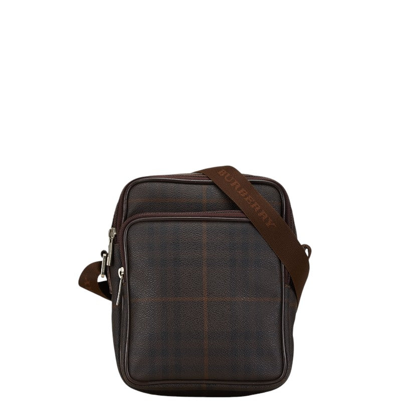 Burberry Check PVC Leather Shoulder Bag