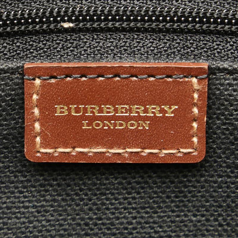 Burberry PVC Leather Business Briefcase in Very Good Condition