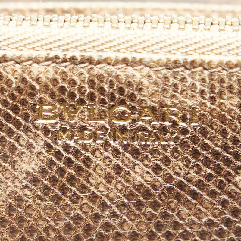 Bvlgari Serpenti Python Long Wallet Brown