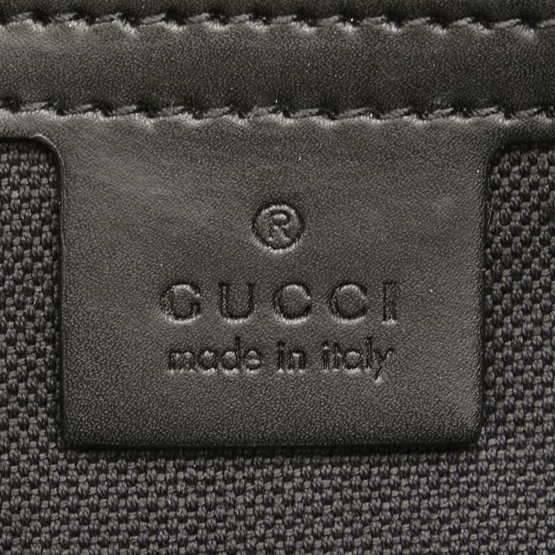 Gucci GG Supreme Tote Bag 495559 Gray Black PVC Leather