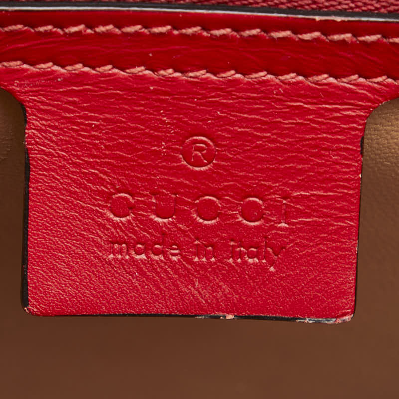 Gucci Bamboo Lilith Coral Snake Leather Handbag