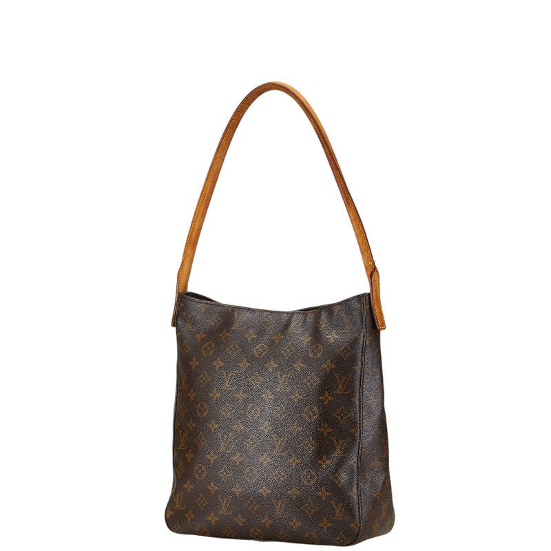 Louis Vuitton Looping GM Shoulder Bag Brown PVC Leather