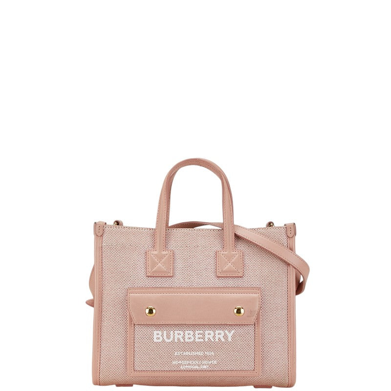 Burberry Logo Mini Tote Bag 2WAY Pink