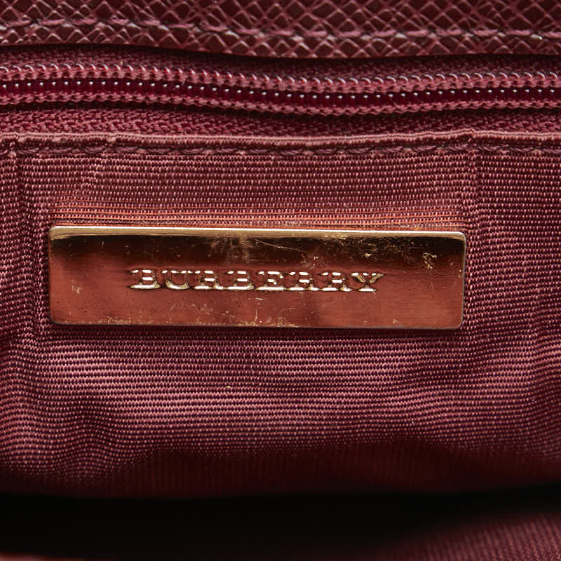 Burberry Nova Check Canvas Leather Shoulder Bag