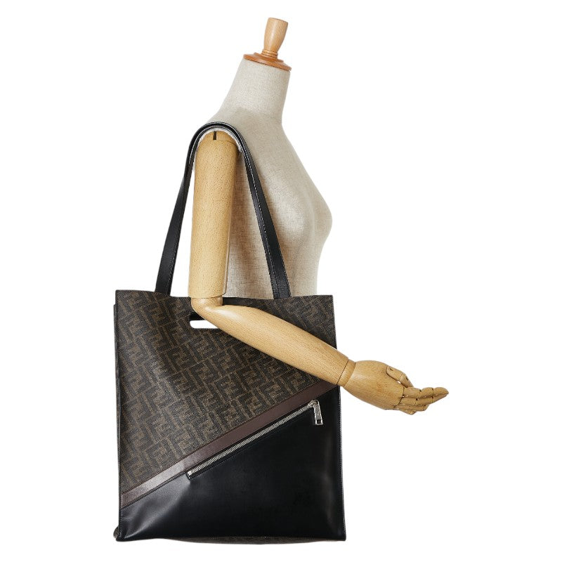 Fendi Zucca PVC Leather Tote Handbag 7VA481