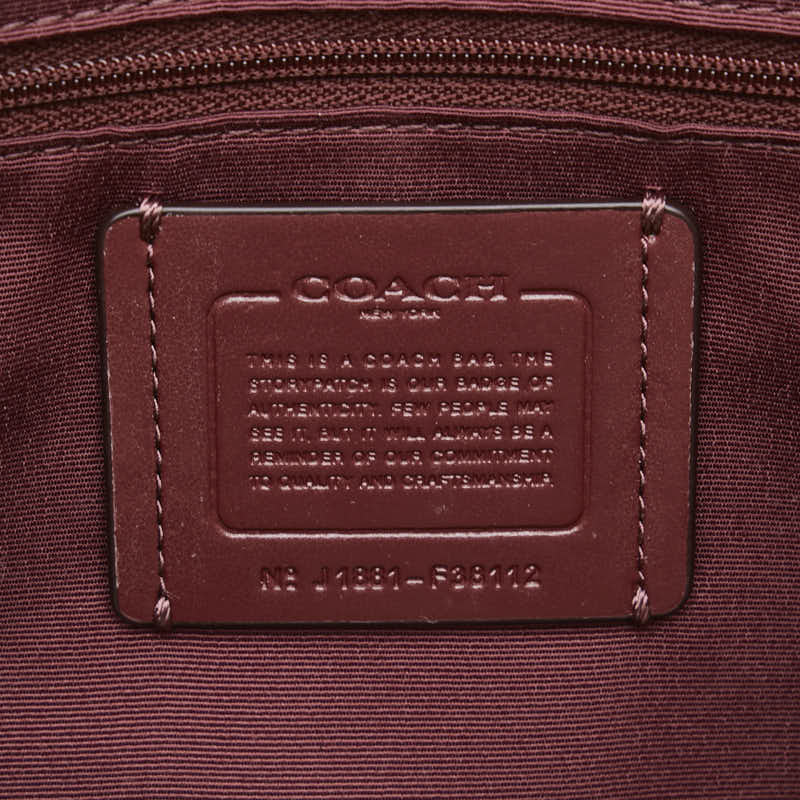 Coach Leather Canvas Mini Boston Bag