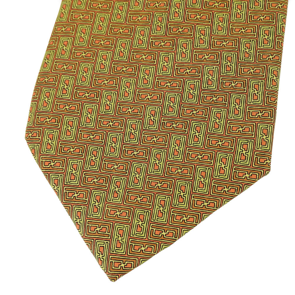 Fendi Silk Tie Green