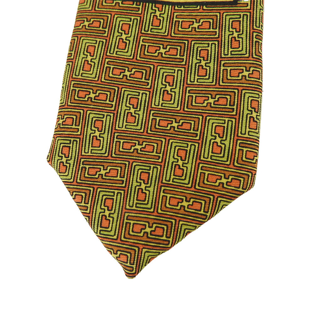 Fendi Silk Tie Green