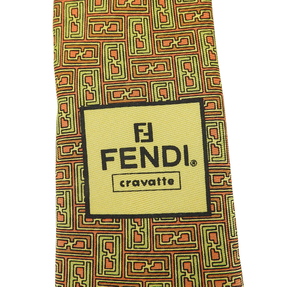 Fendi Silk Tie Green