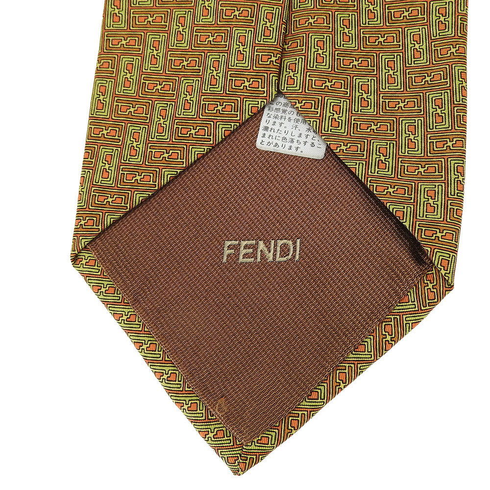 Fendi Silk Tie Green