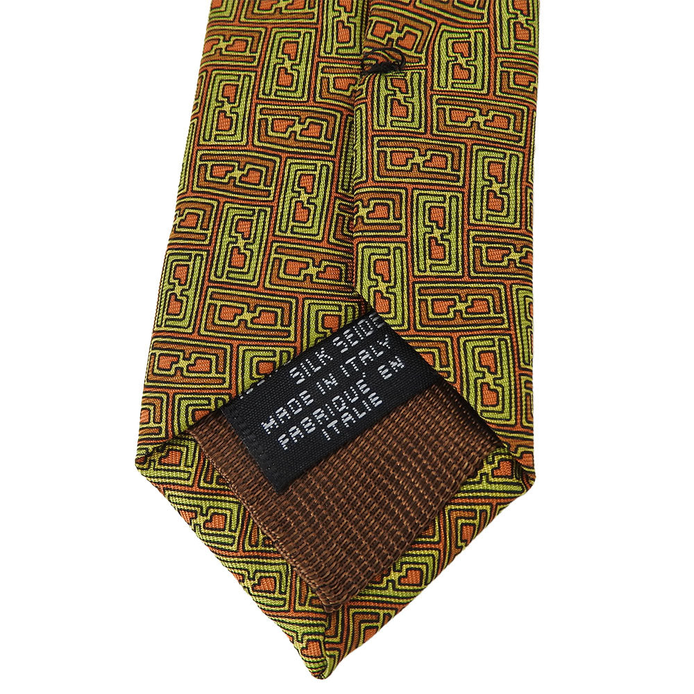 Fendi Silk Tie Green