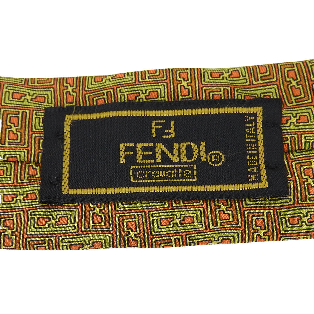 Fendi Silk Tie Green