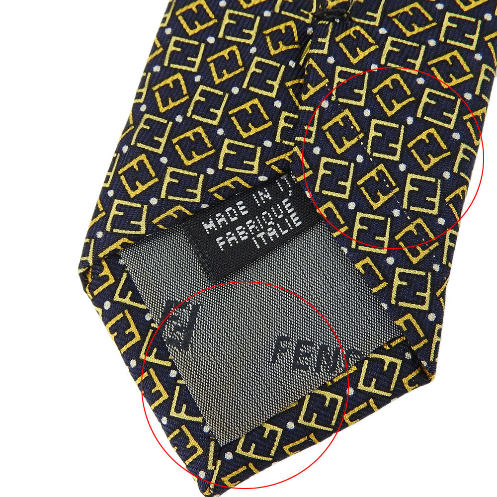 Fendi Silk Tie Black