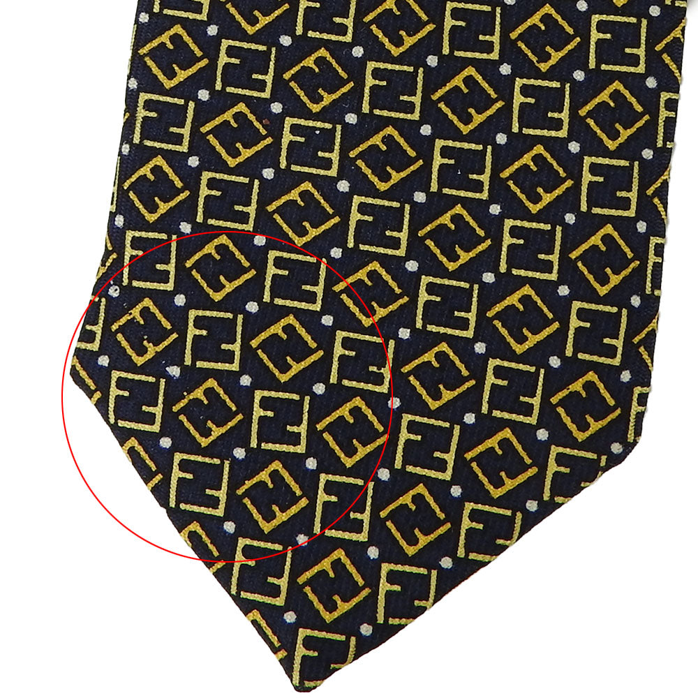 Fendi Silk Tie Black