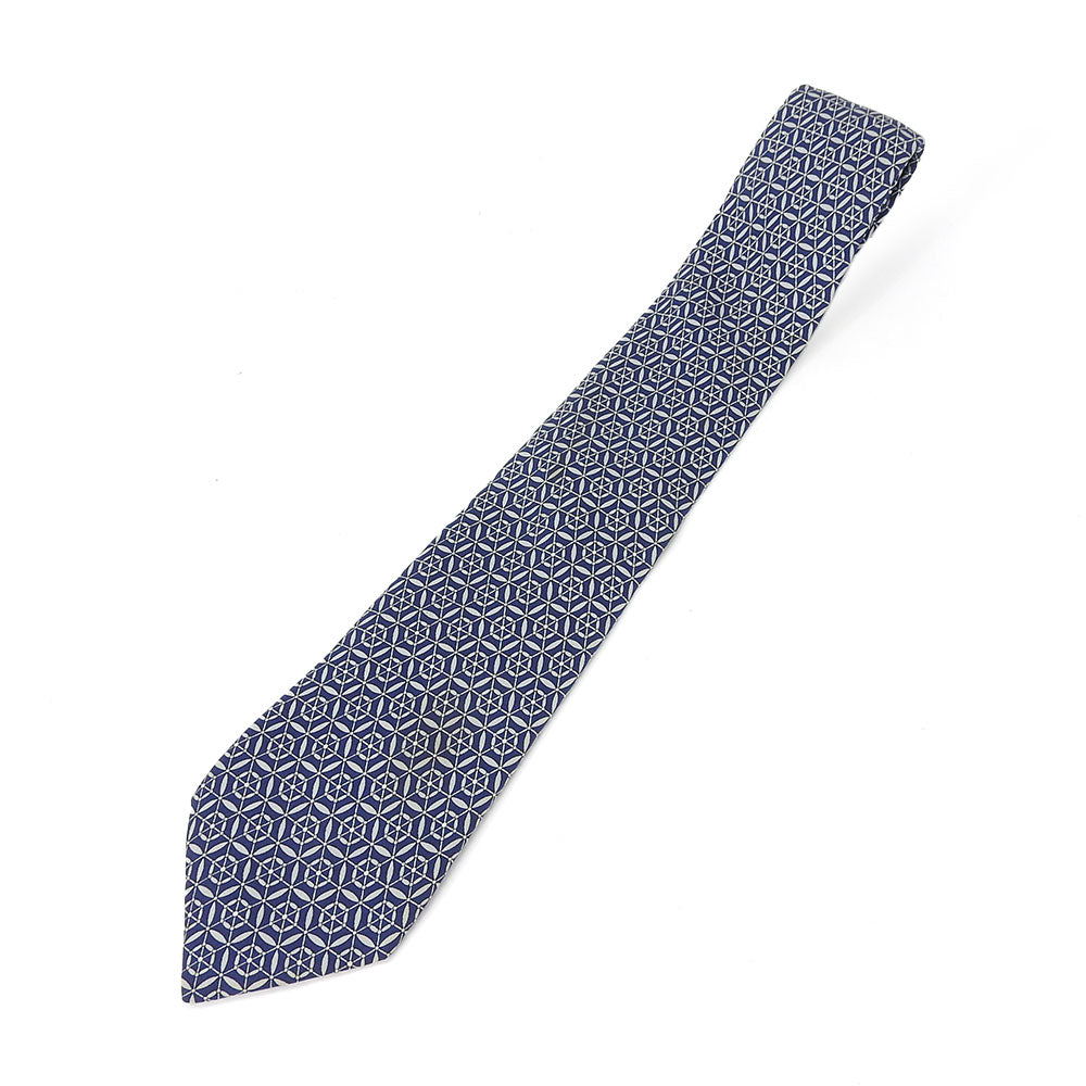 Hermes Silk Tie Navy